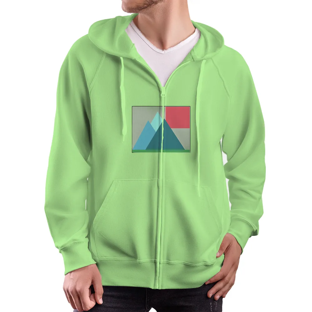 Custom Tee Shirts: Geometric Mountains - Nature's Art|outdoor summer long sleeve shirts