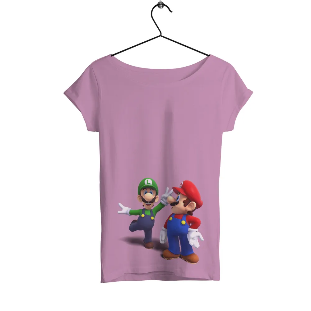 Customized Tee Shirts: Mario and Luigi Adventure|video game class shirt