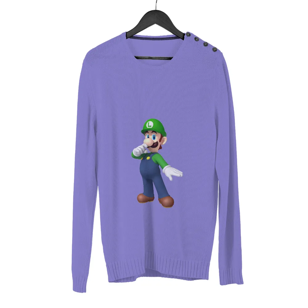 Luigi T-Shirt Printing: Celebrate Gaming Nostalgia with Luigi's Iconic Look|video game class shirt