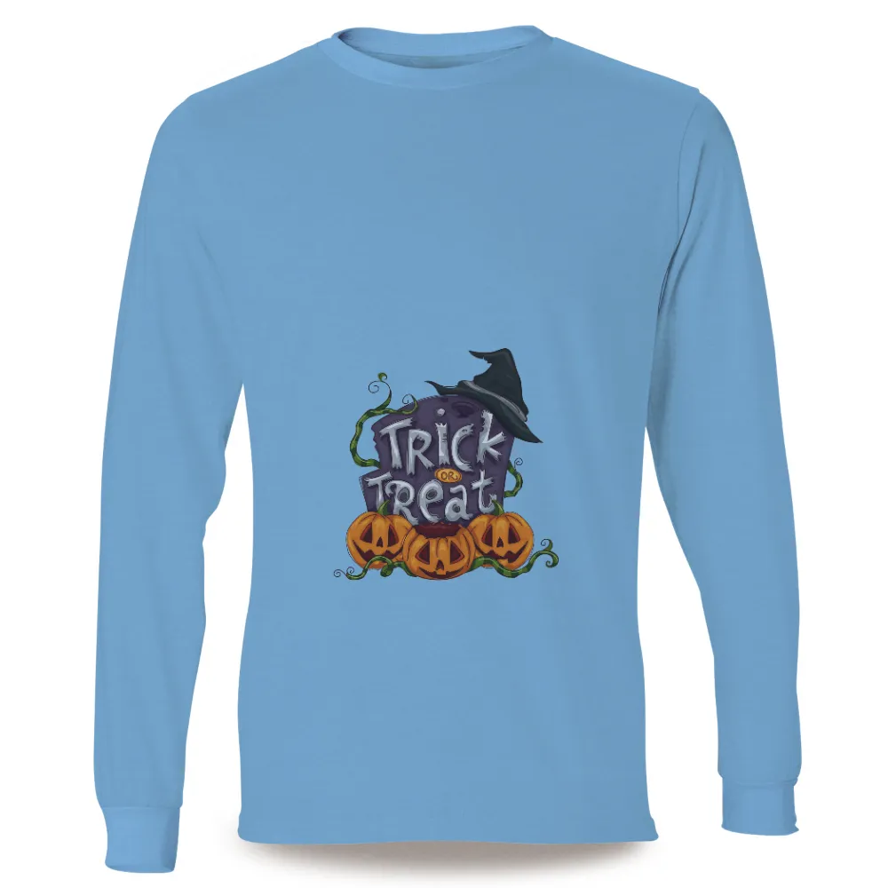 T-Shirts Pattern: Trick or Treat Halloween Design|bleached halloween shirts dollar tree