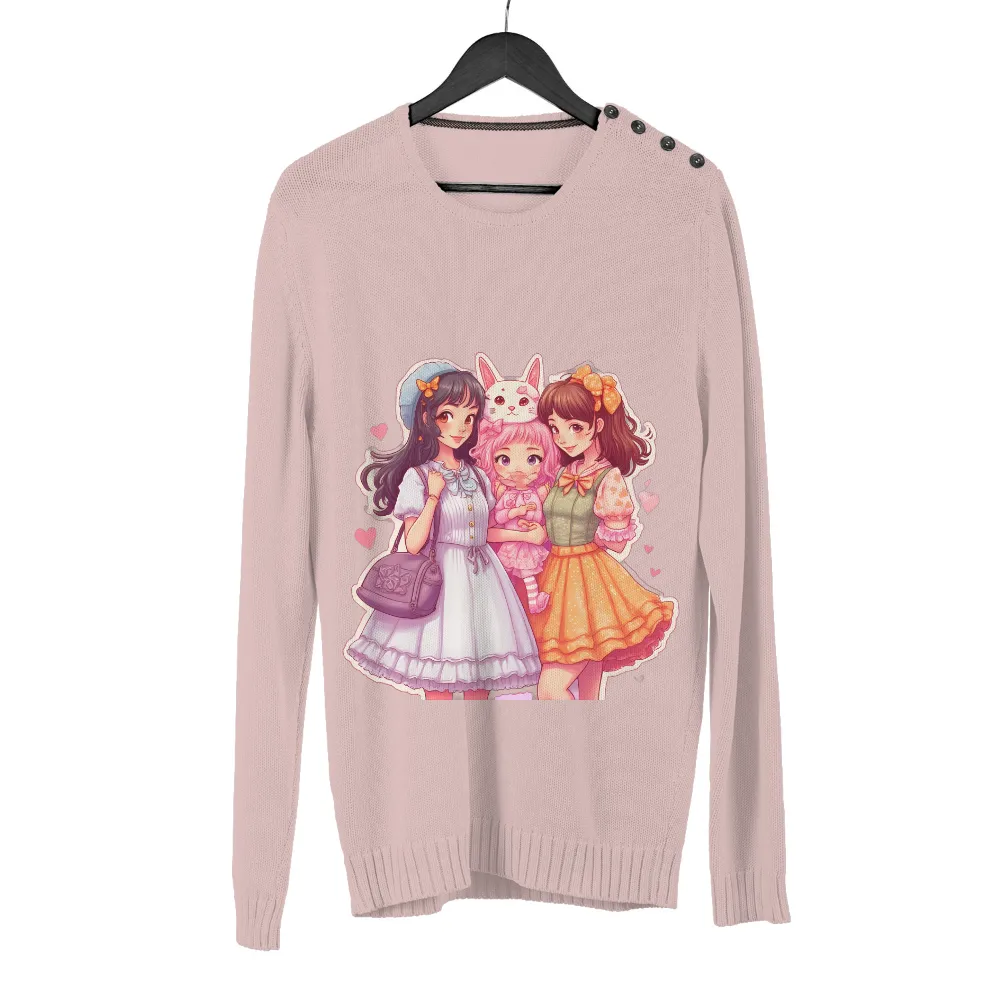 Charming Kawaii Friendship Designs in Pastel Colors and Adorable Patterns|cute shirt for roblox