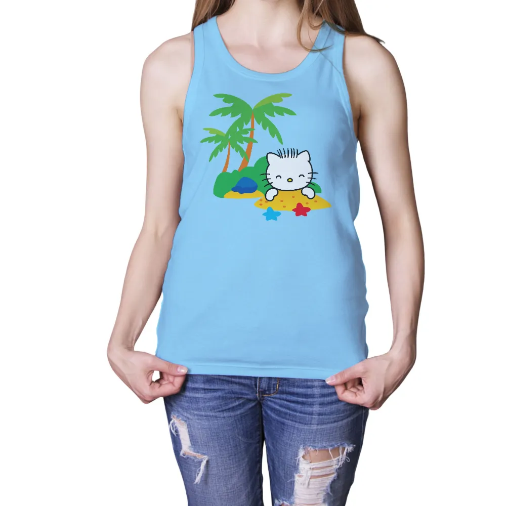 Tee Shirts Printed: Luna's Beach Bliss - Summer Relaxation|reyn spooner summer commemorative 2021