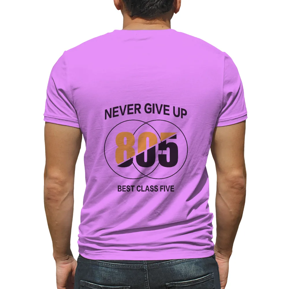 Shirts Graphic Tees: Never Give Up - Sports Inspired Design|graphic tees for fathers day