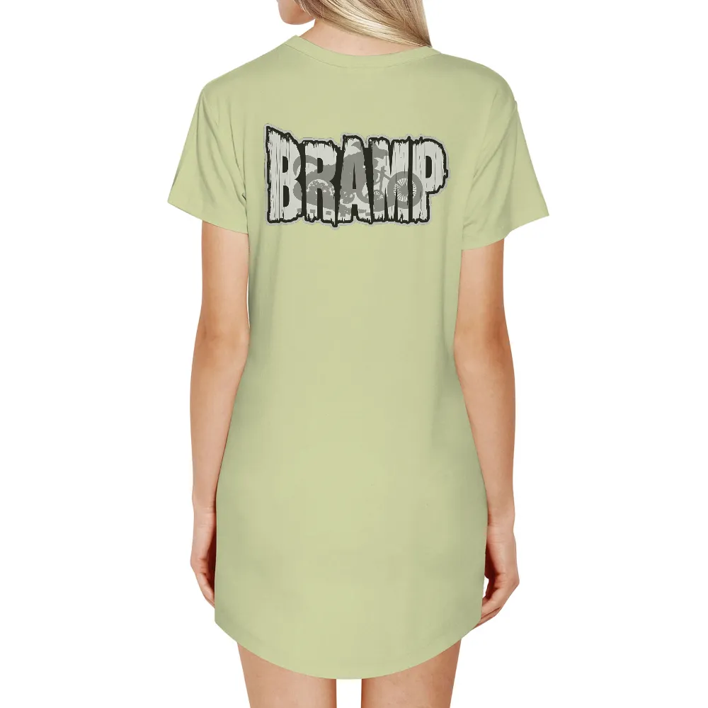 BRAMP T-Shirts Pattern: Vintage Mountain Biking Adventure|invader graffiti