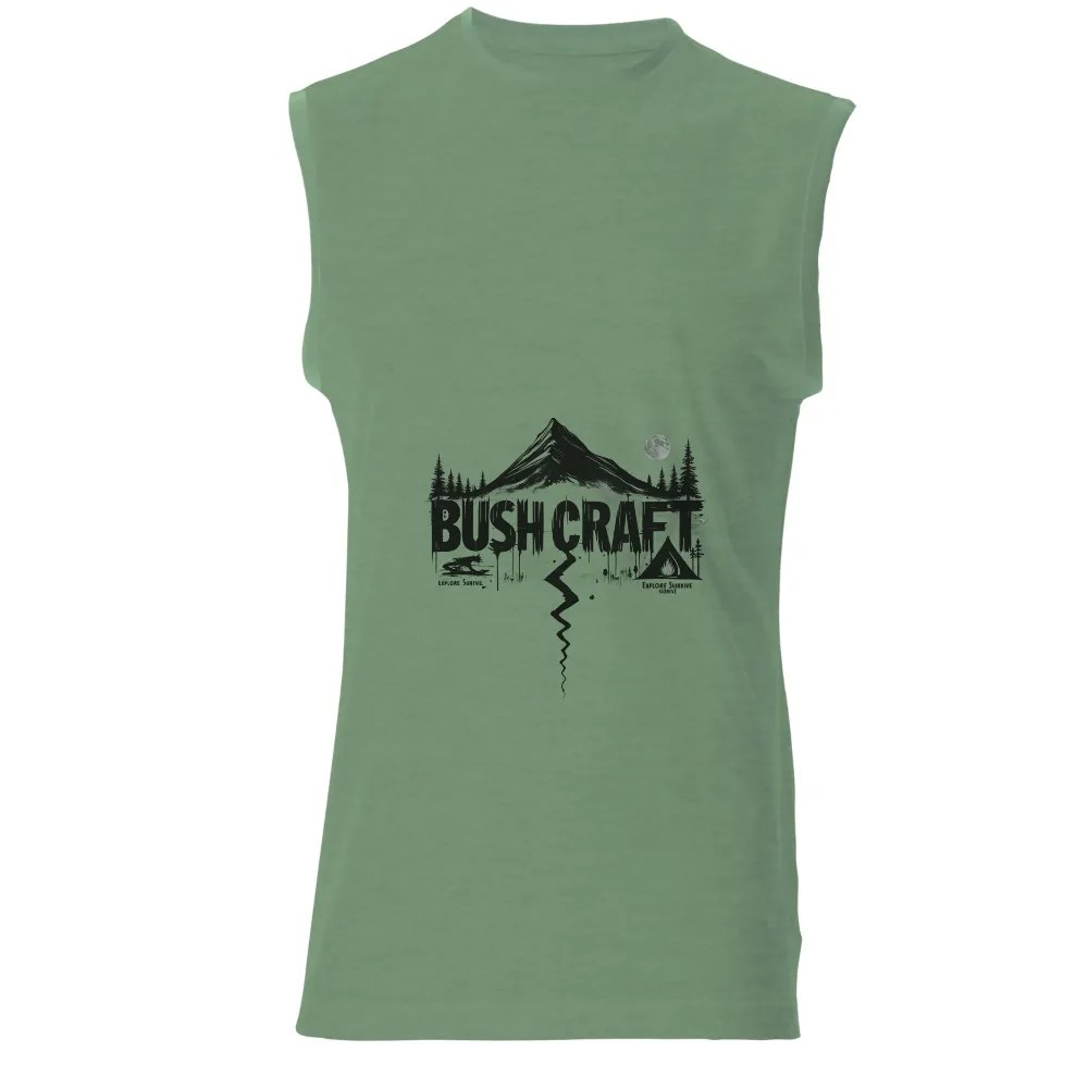 Bushcraft TShirt Printing: Explore and Thrive in the Wilderness|blue moon long sleeve t shirt