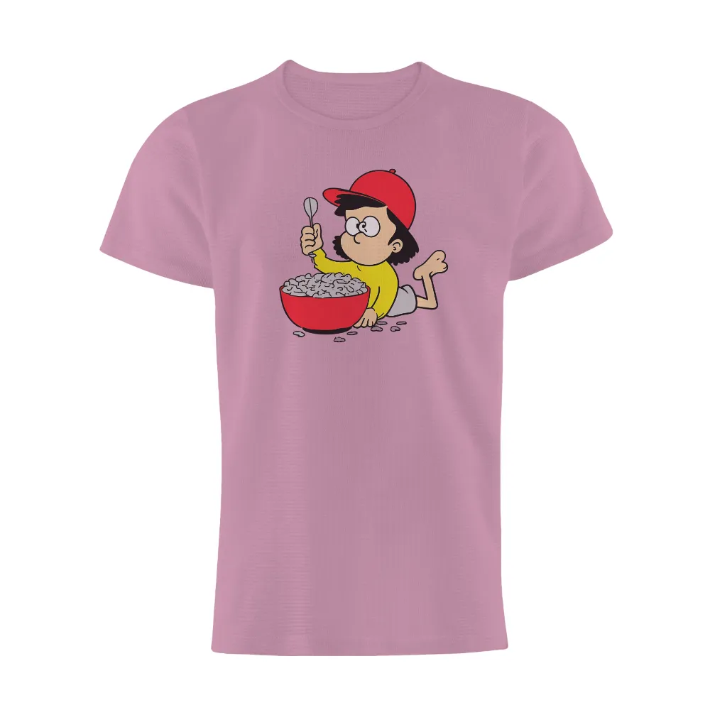 TShirt Design: Brain Food for a Positive Start| brain-shaped cereal