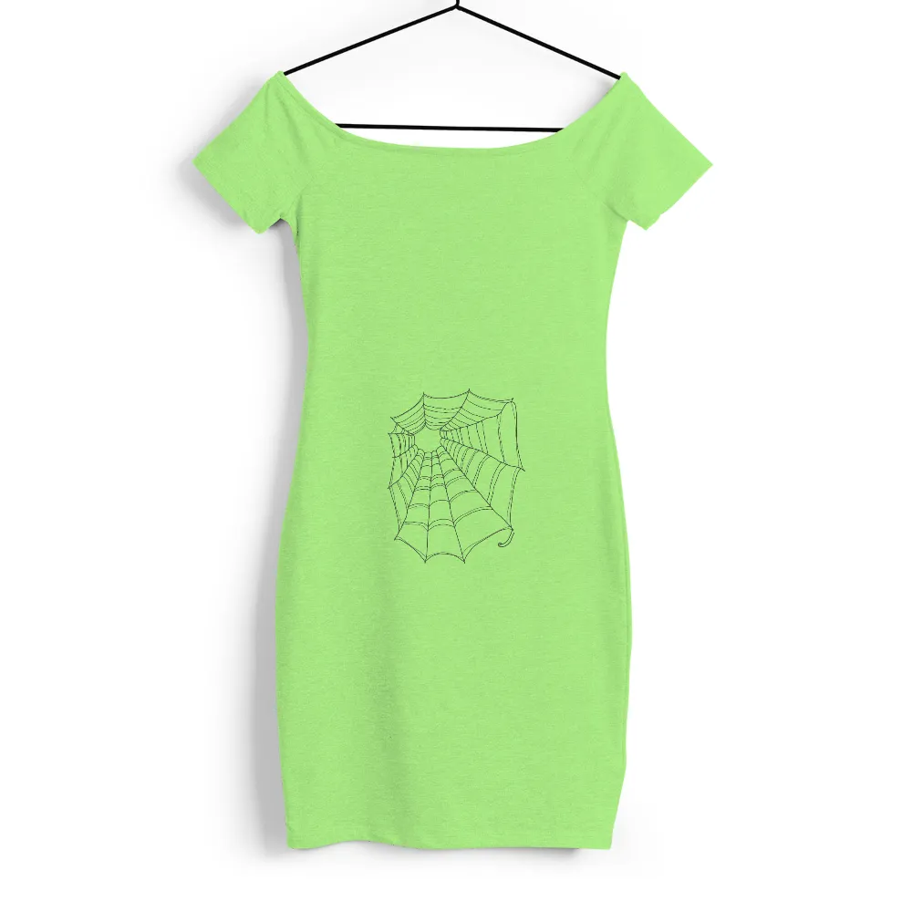 Spider Web T-Shirt: Intricate Design and Life Theme | TShirt Printing| artist skill