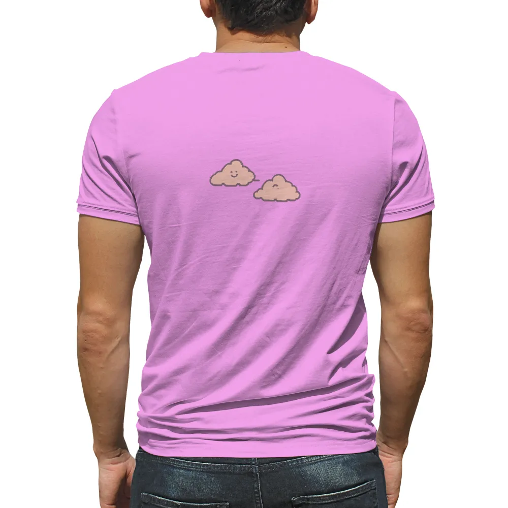 Graphic Tees: Sunny and Moon - Cheerful Clouds Spread Joy|adventure time shirt sex