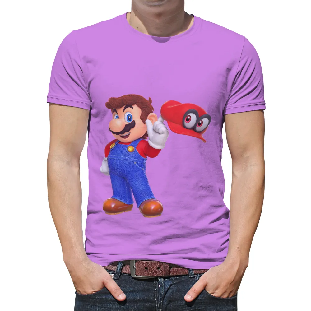 TShirt Design: Mario and Cappy Adventure|mario st patrick's day shirt