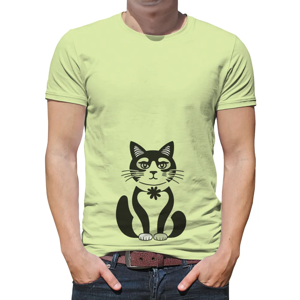 Custom Tee Shirts: The Enchanting Story of Luna the Flower Cat|june's tees & things custom printing