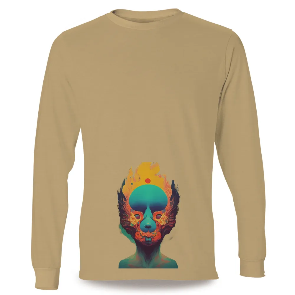 T-Shirt Printing: Chroma Clown - Vibrant Emotions in Artistic Design|t shirt design wali