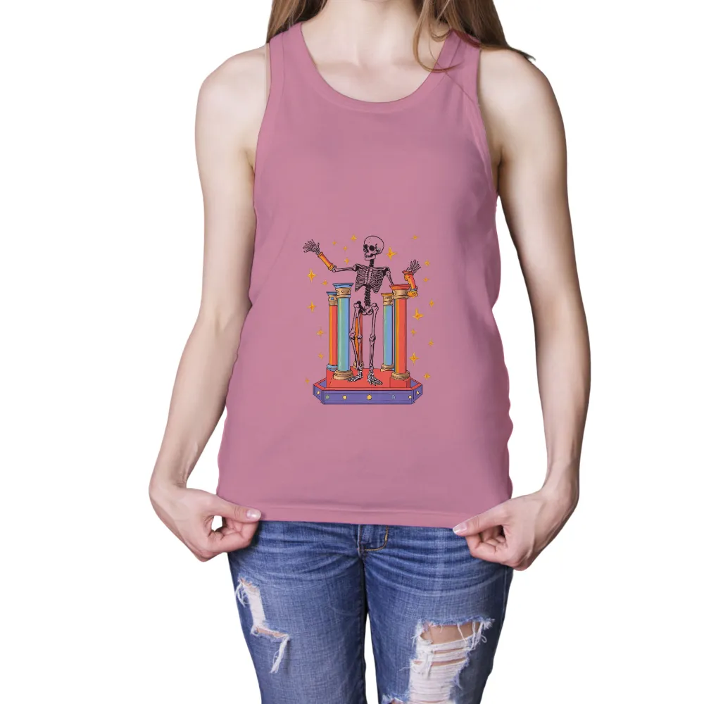 Graphic Tees: Eternity's Pillars - Skeleton Art|skeleton roblox t shirt