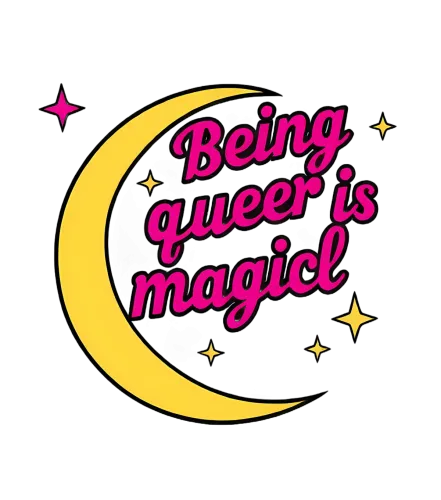 Shirts Graphic Tees: Being Queer is Magic - Pride Celebration