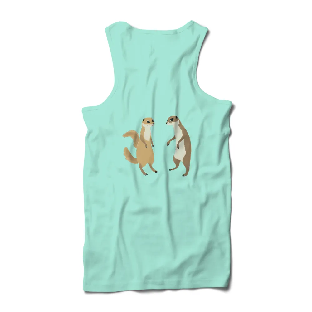 Graphic Tees: Whimsical Meerkats - Friendship and Joy|urban sun shirt