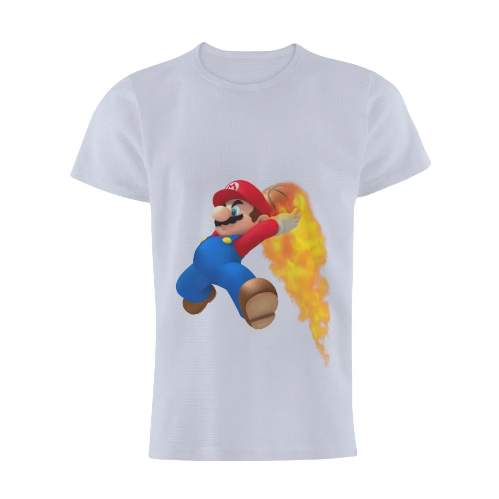 T-Shirts Pattern: Mario's Fiery Basketball Adventure|selfish with my time and energy shirt