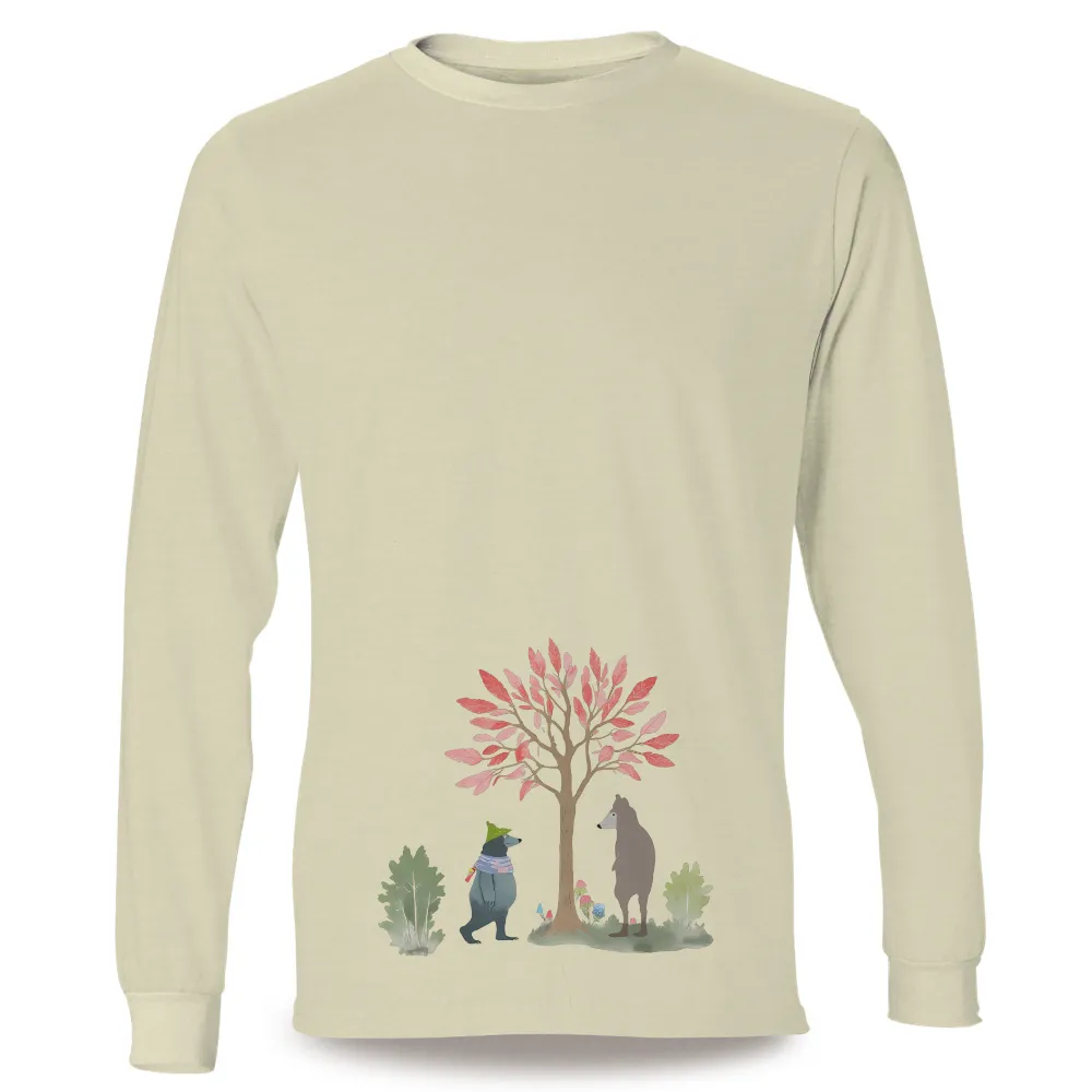 Tee Shirt Printing: Whimsical Bears in the Enchanted Forest|t shirt painting on nature