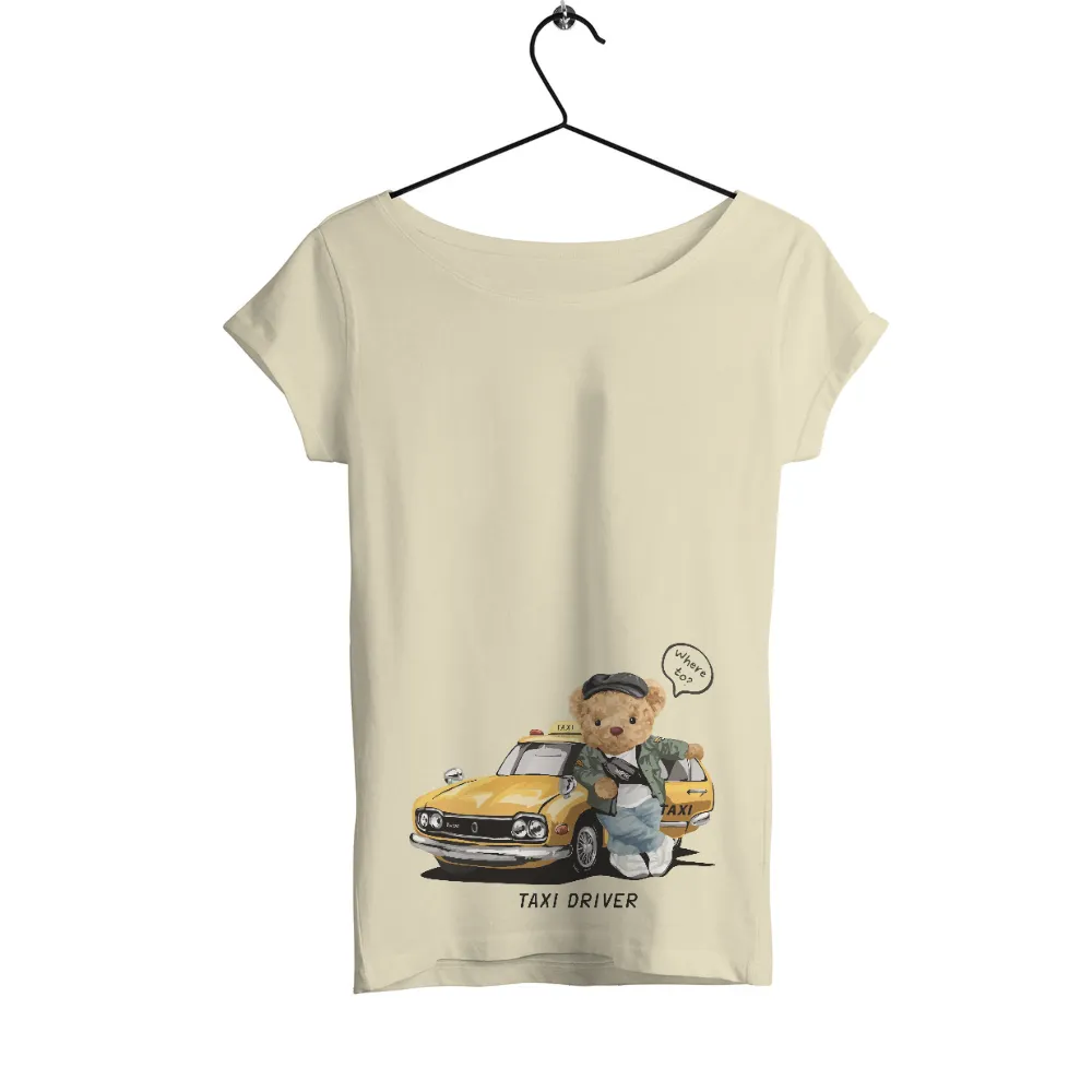 TShirt Design: Teddy the Taxi Driver Bear - Funny & Whimsical|sixers city edition merch