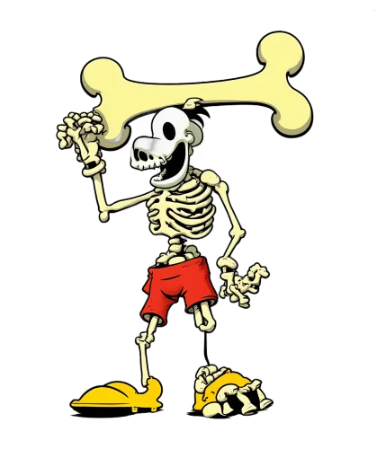 Custom T-Shirt Printing: Whimsical Skeleton - Funny & Quirky Design