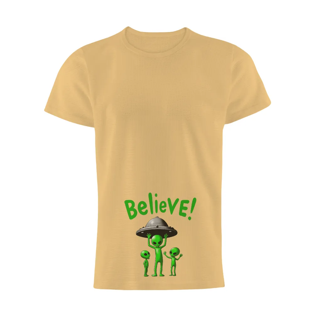 Custom Tee Shirts: Believe in the Unseen - Alien Encounter|lost in space skeleton shirt