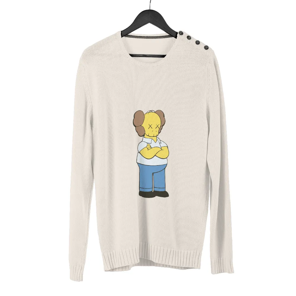 T-Shirt Printing: Lisa Simpson Meets KAWS - Funny & Quotes|friends shirt with black cartoon characters