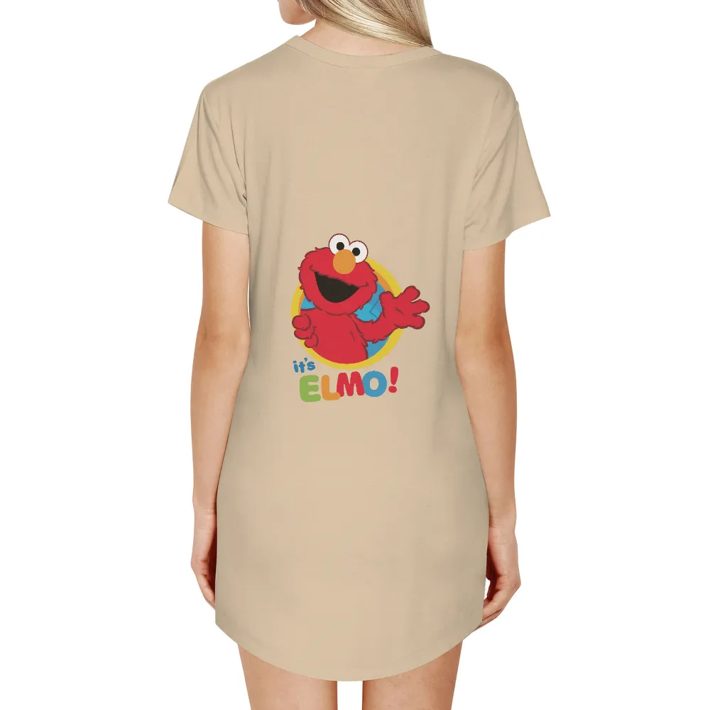 TShirt Design: Elmo's Global Adventure - Pop Culture, Friendship, Diversity|nba vintage tees culture kings