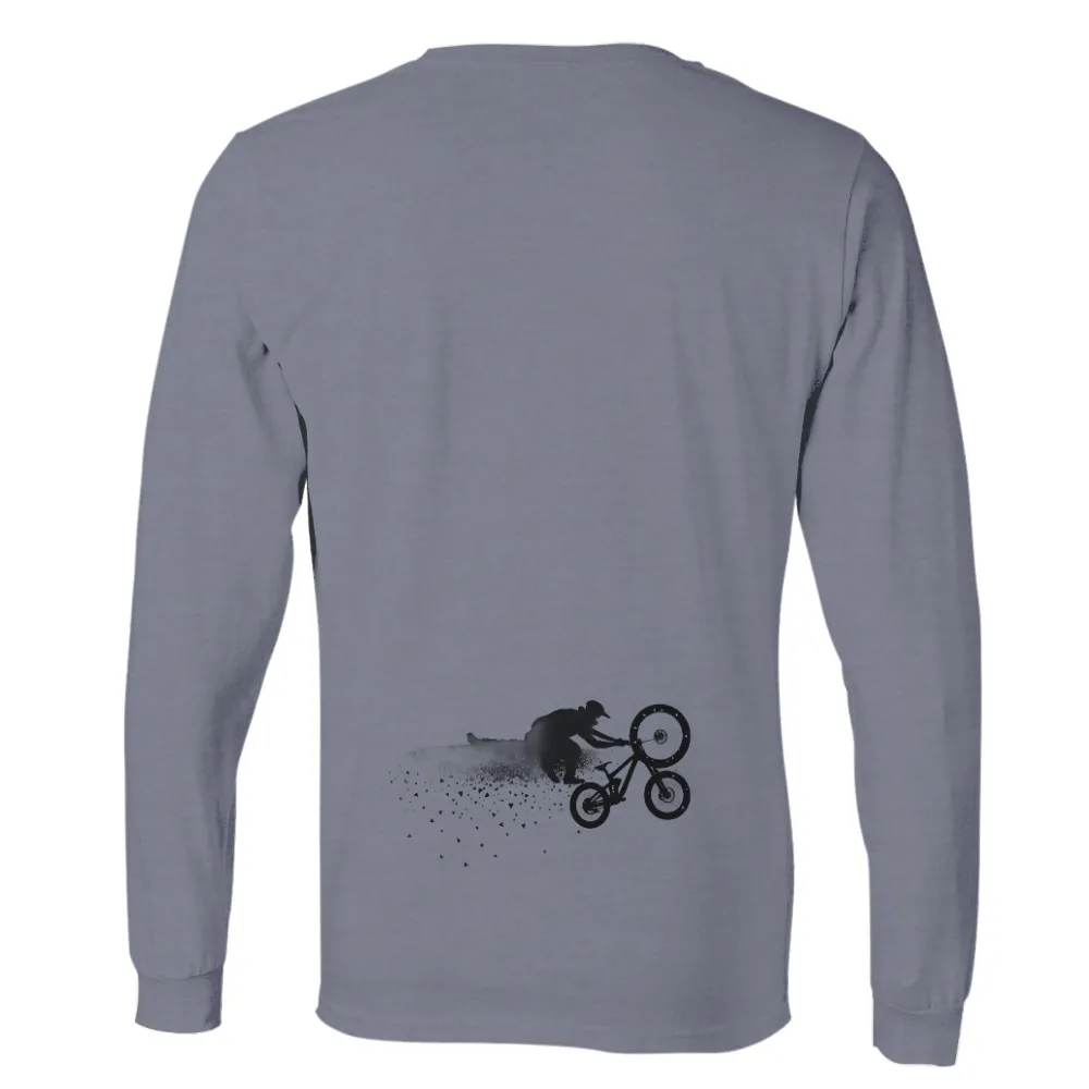 Custom T-Shirt Printing: Embrace Every Moment with BMX Rider Design| stark black background