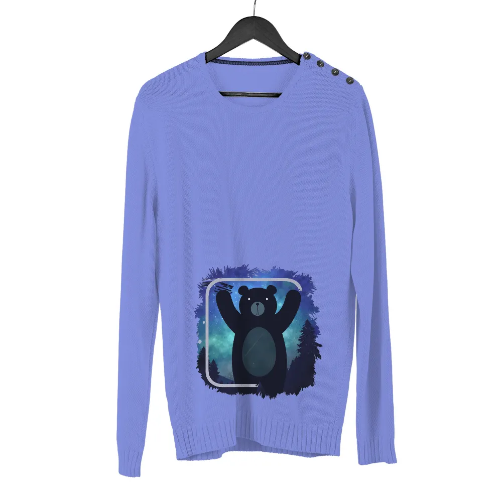 T-Shirts Design: Embrace Nature with the Starry Night Bear|freedom graffiti