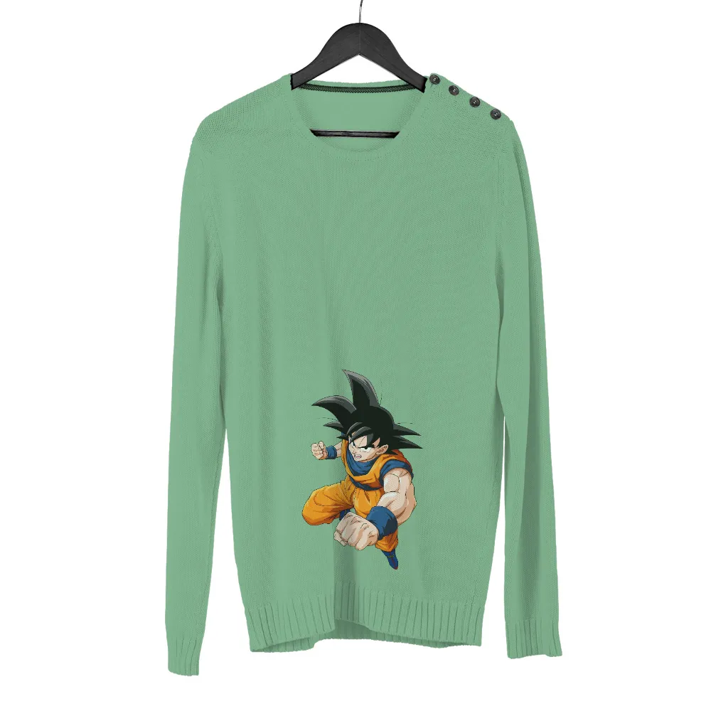 Graphic Tees: Goku's Unwavering Spirit - Anime Inspired Design|goku ripped pants