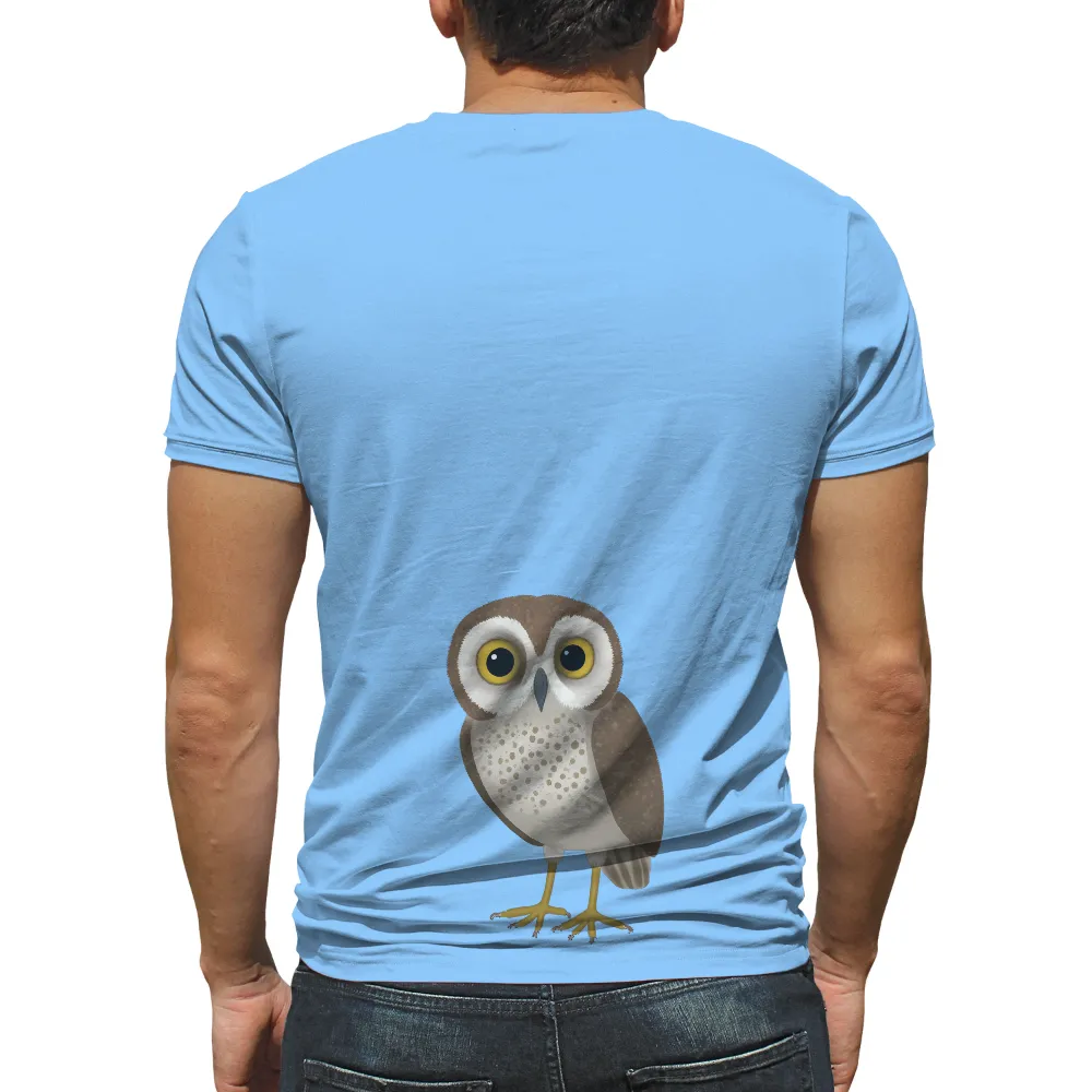 Graphic Tees: Wise Owl - Minimalist Artistic Design|reign forest fronds camp shirt