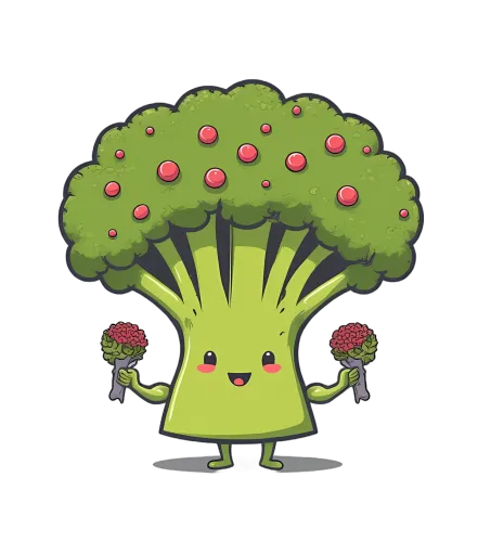 Custom T-Shirt Printing: Whimsical Broccoli Bob - Funny & Quirky Life Theme