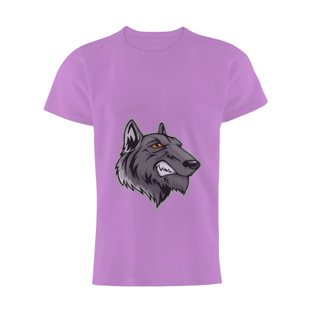 T-Shirts Pattern: Fierce Wolf Spirit - Strength and Leadership|t shirt painting on nature