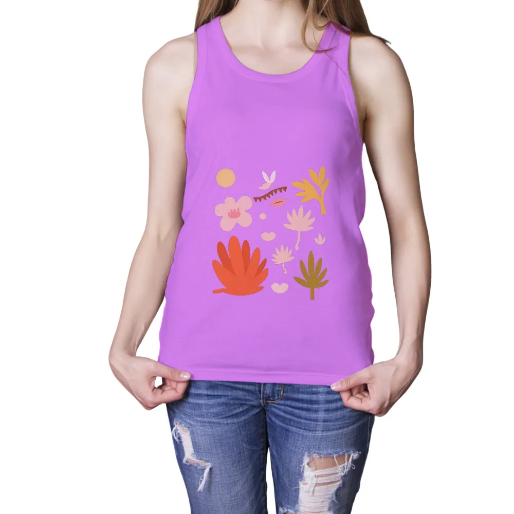 Custom T-Shirt Printing: Whimsical Nature Harmony|beer garden t shirt