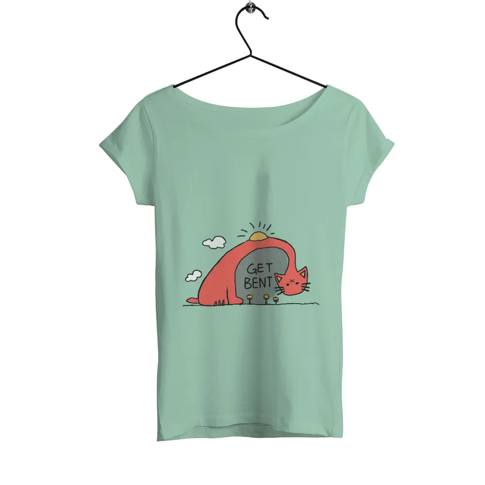 T-Shirts Pattern: Get Bent - A Whimsical Cat Design|doja cat t shirt hot topic