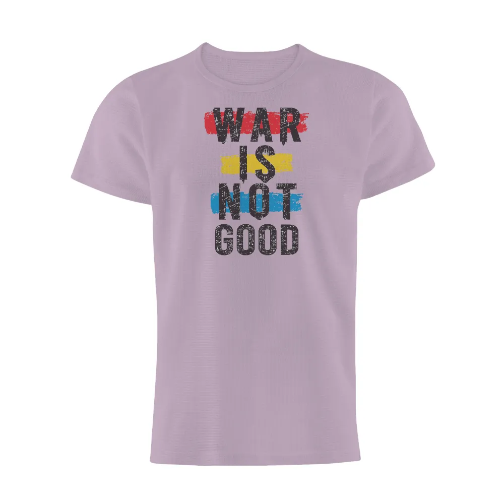 Custom T-Shirt Printing: War is Not Good - Peace Activism Design|matching family easter shirts