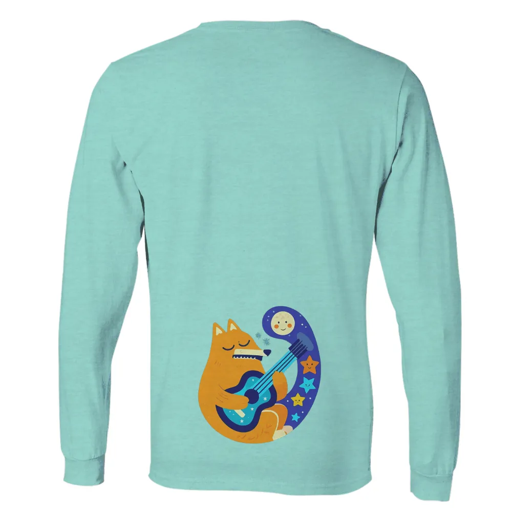 Custom Tee Shirts: Luna's Celestial Serenade|blue moon long sleeve t shirt