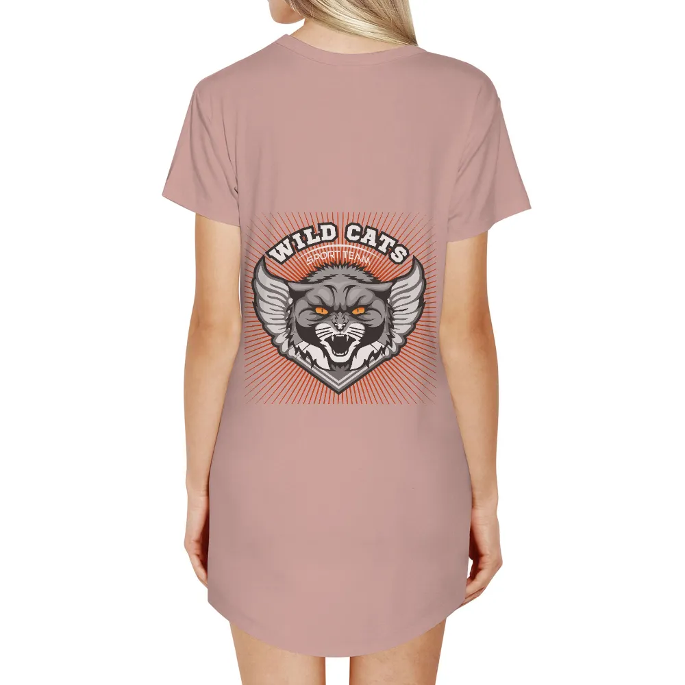 Shirts Graphic Tees: Wild Cats Sport Team - Strength and Agility|panthers team