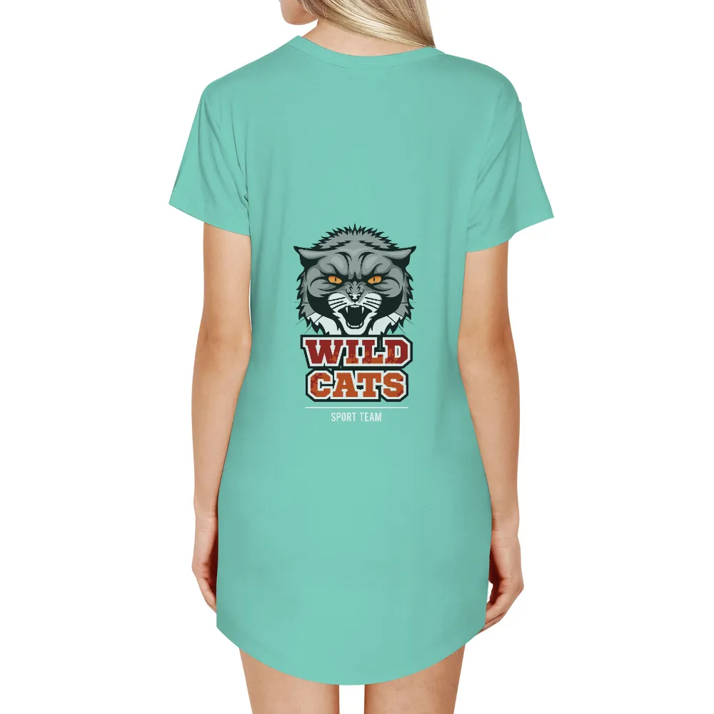 Tee Shirts Printed - Wildcats Sports Team Spirit|cat valentines shirt