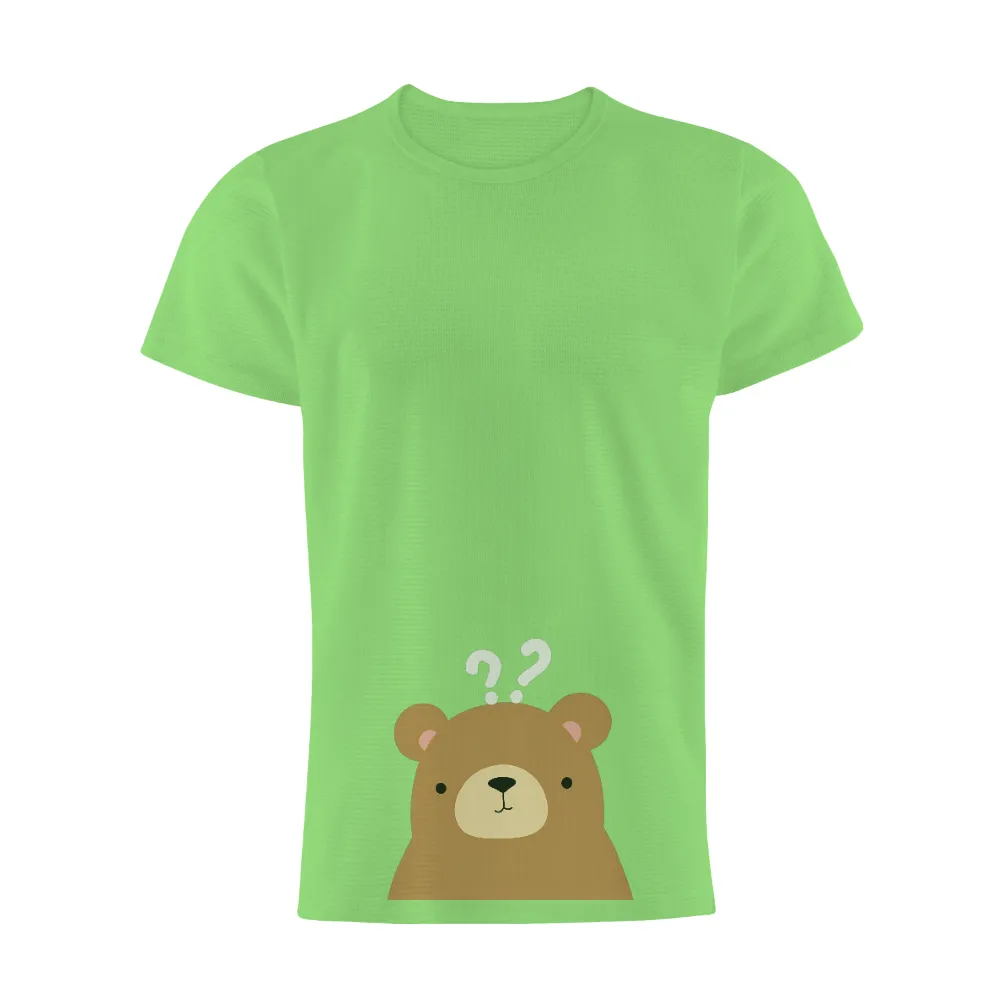 TShirt Design: Bruno's Curious Bear - Embrace Your Wonder|cute st louis cardinals t shirts