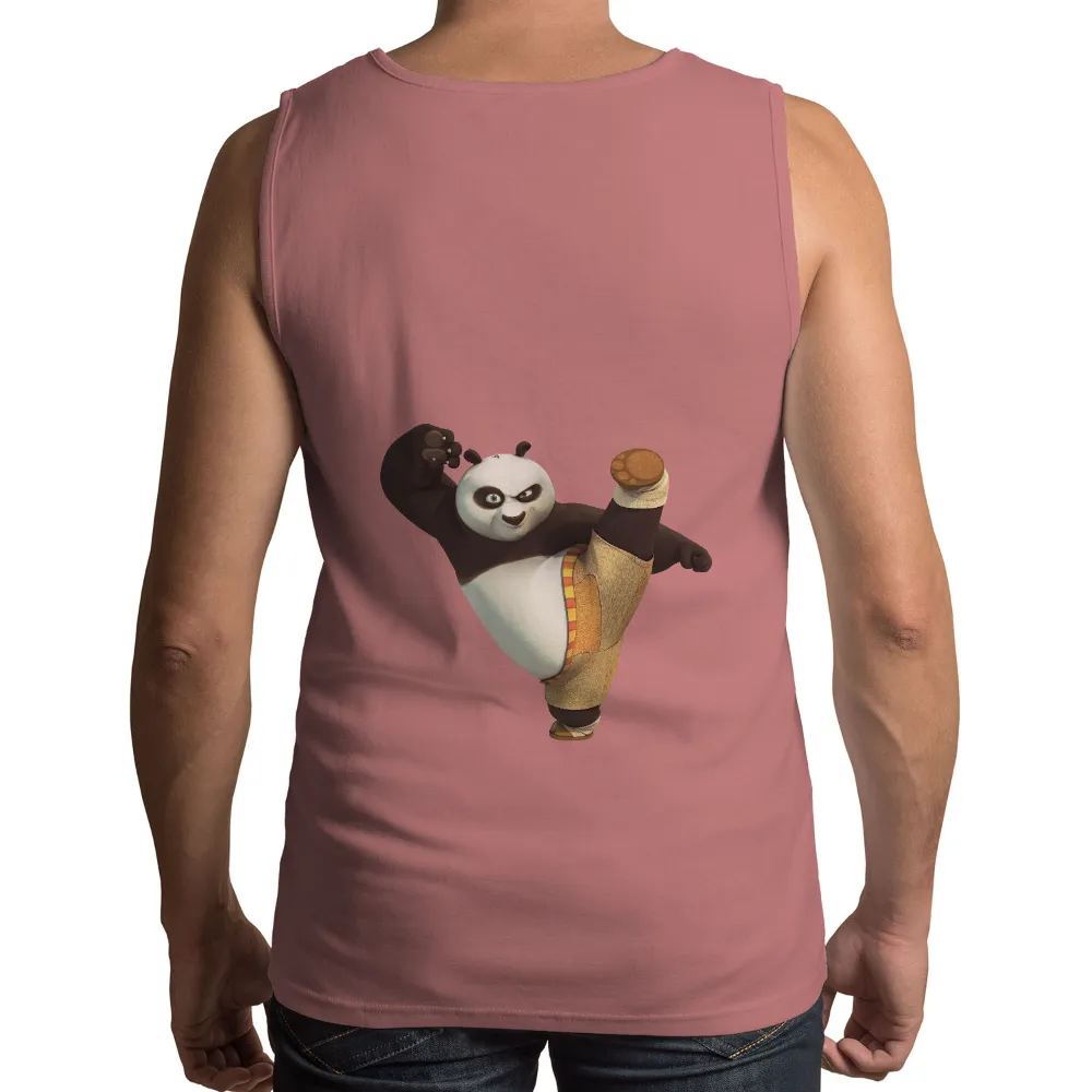 Custom Tee Shirts: Tai Lung - Strength and Humor in Every Kick|cartoon character with star on shirt