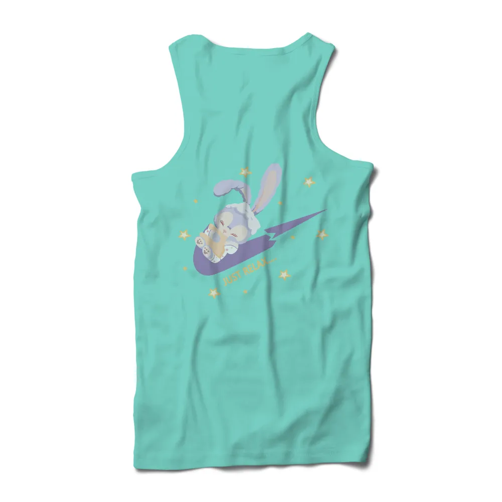 Graphic Tees: Just Relax with Luna - Bunny Dreams Under Starry Skies|hot topic bad bunny t shirt