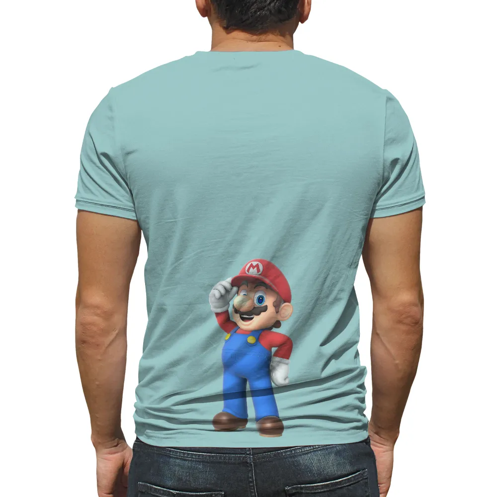 T-Shirt Printing: Mario Adventure - Gaming Pop Culture|nintendo zelda triforce shirt