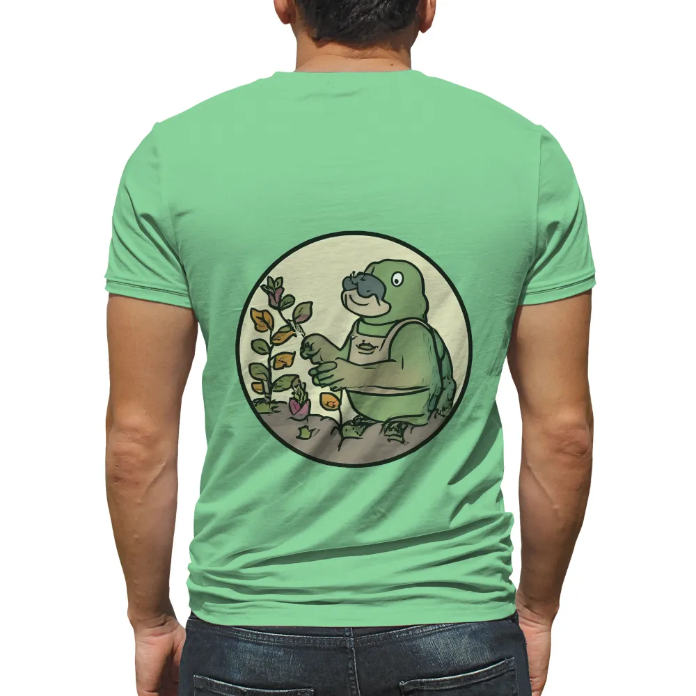 T-Shirts Custom: Terry the Gardener - Nature's Growth|gardening yoga t shirt