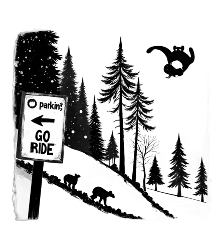 Shirts Graphic Tees: Go Ride - Adventure Awaits in the Moonlit Forest