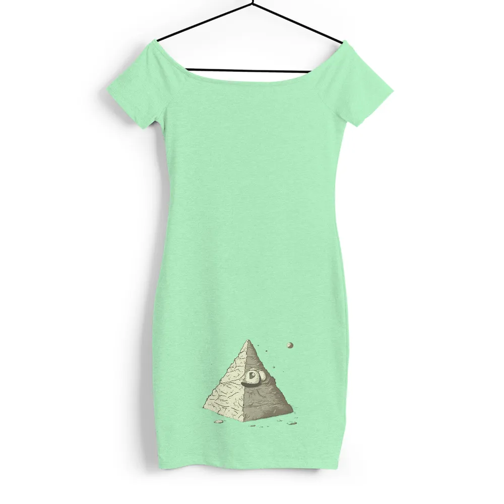 Customized Tee Shirts: Pyramid with All-Seeing Eye - Artistic Designs|minimalist anime clothing