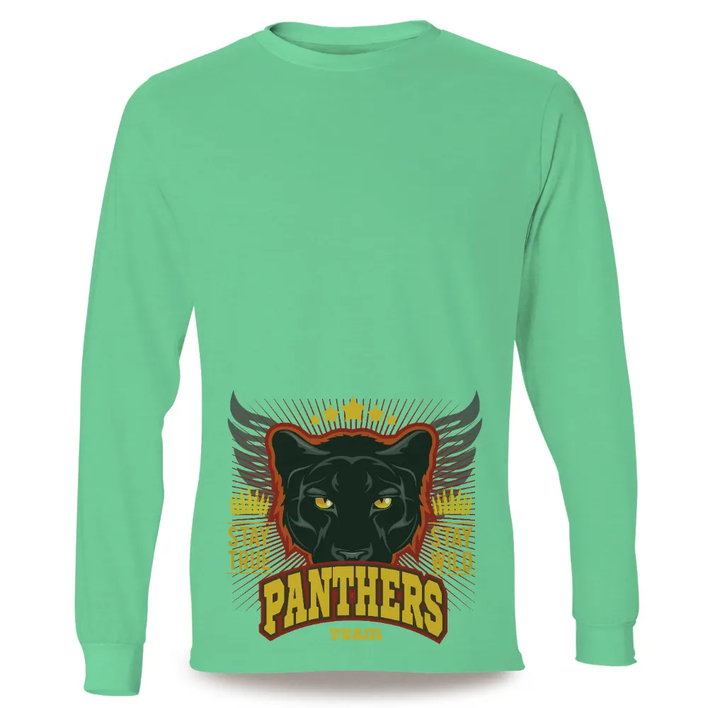 Shirts Graphic Tees: Panthers Team - Stay True, Stay Wild|black panther father's day shirt