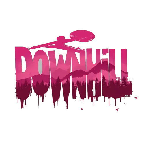 Tee Shirt Printing: Downhill Adventure in Pink Hues