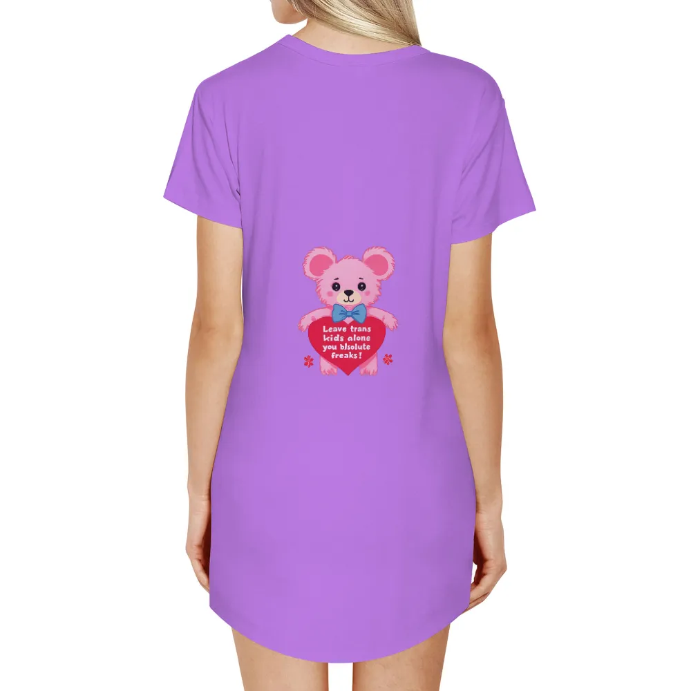 T-Shirts Custom: Teddy Bear Heart - Leave Trans Kids Alone|unlimited love t shirt rhcp