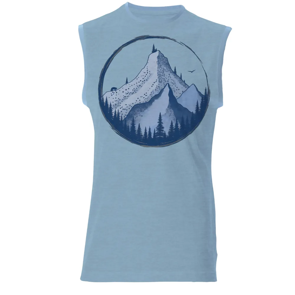 Graphic Tees: Mountain Majesty - Nature's Tranquility and Freedom|outdoor summer long sleeve shirts