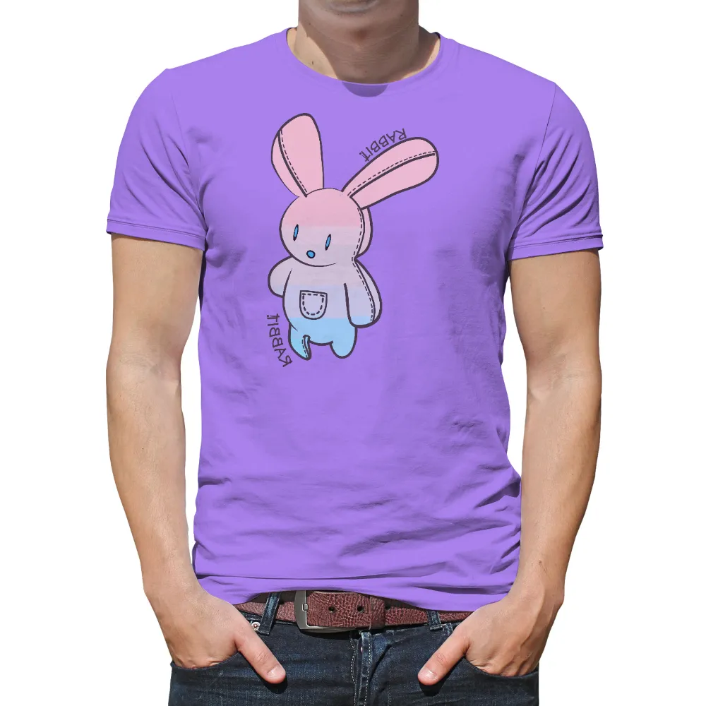 Customized Tee Shirts: Embrace Innocence with Binky|bunny with leopard glasses shirt