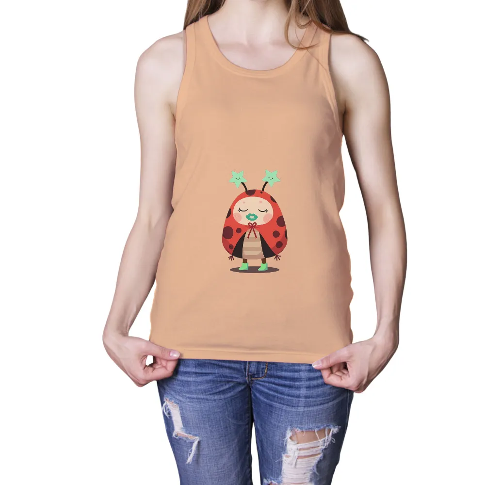 Tee Shirts Printed: Whimsical Ladybug Dreams|cute t shirt roblox black